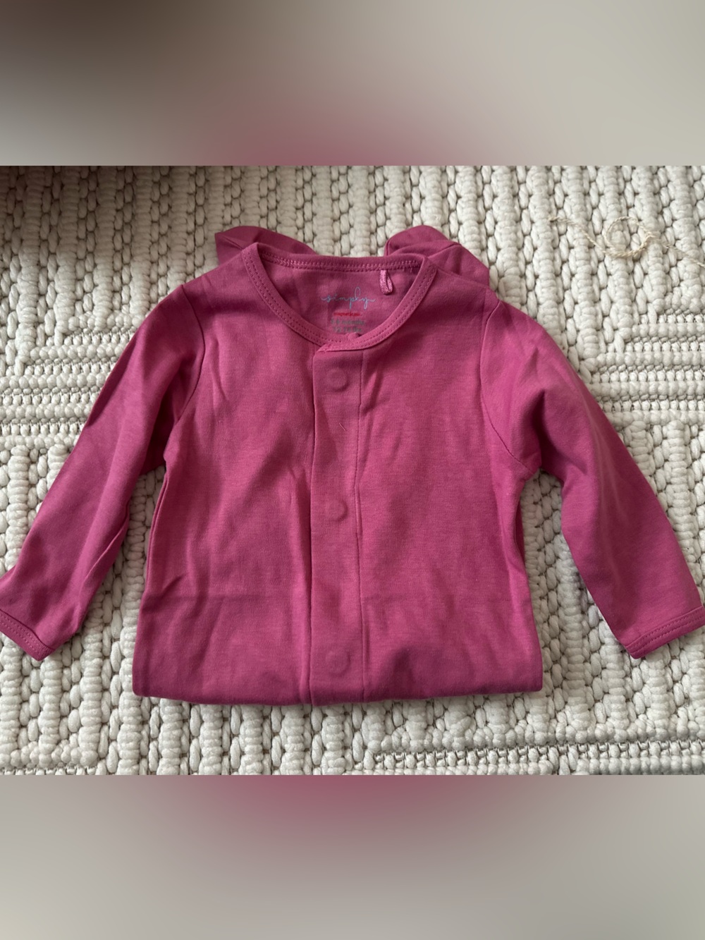 Magnetic Me Raspberry Long Sleeve Footie - Picture 2 of 2